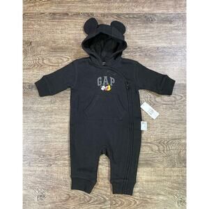 GAP Black Kids One Piece with Bear Ears